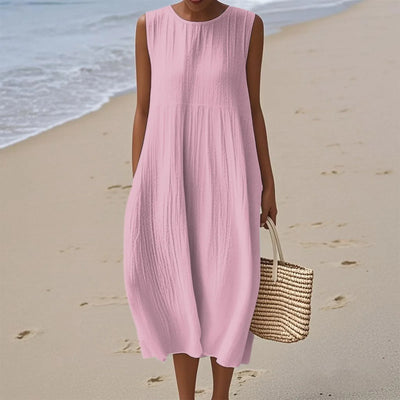 Sienna | Midi Sleeveless Dress for Effortless Summer Style