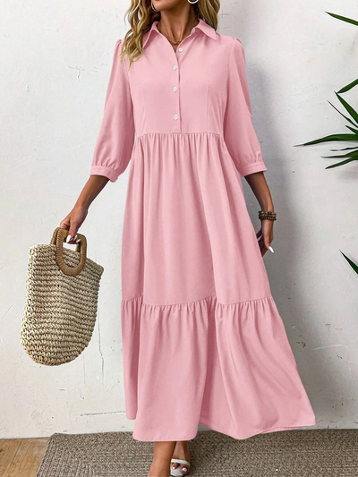 Elise | Fluid Shirt Dress