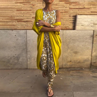 Chloé | Elegant Two-Piece Vintage Print Outfit