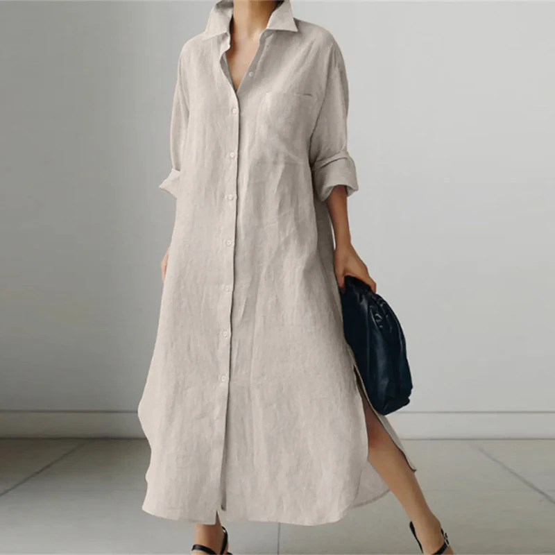 Elise | Oversized Casual Shirt Dress
