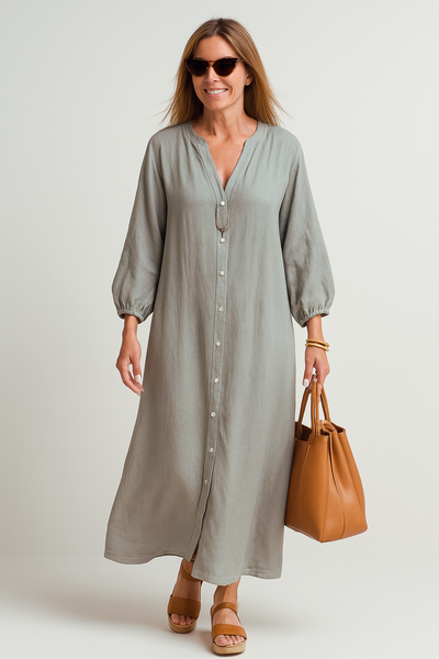 Elise | Beautiful lightweight linen dress