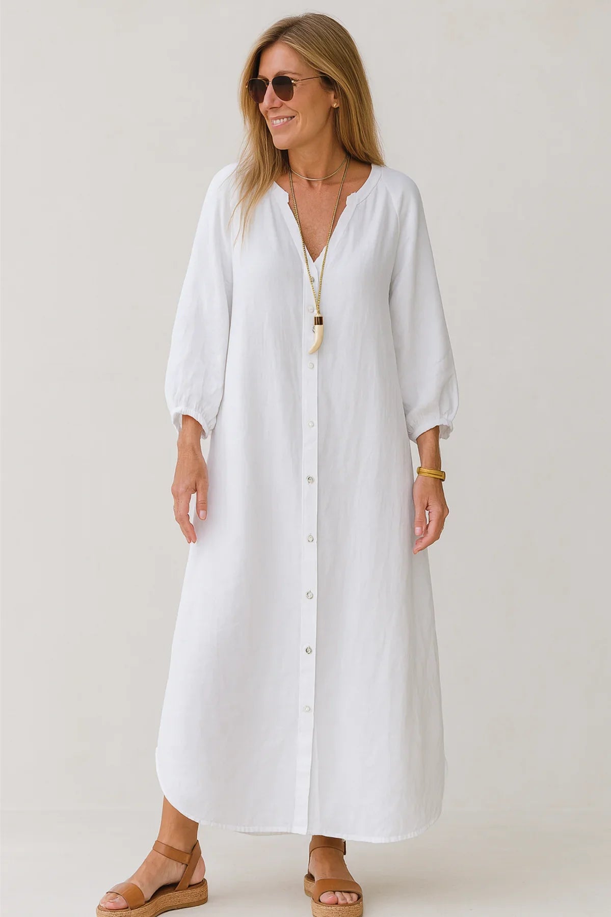 Elise | Beautiful lightweight linen dress