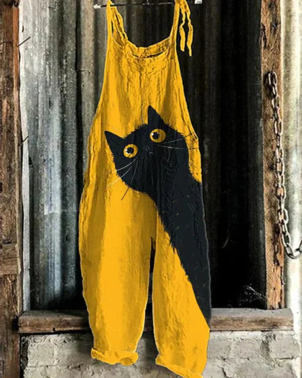 Marini™ | Jumpsuit with a Print of Happy Cats
