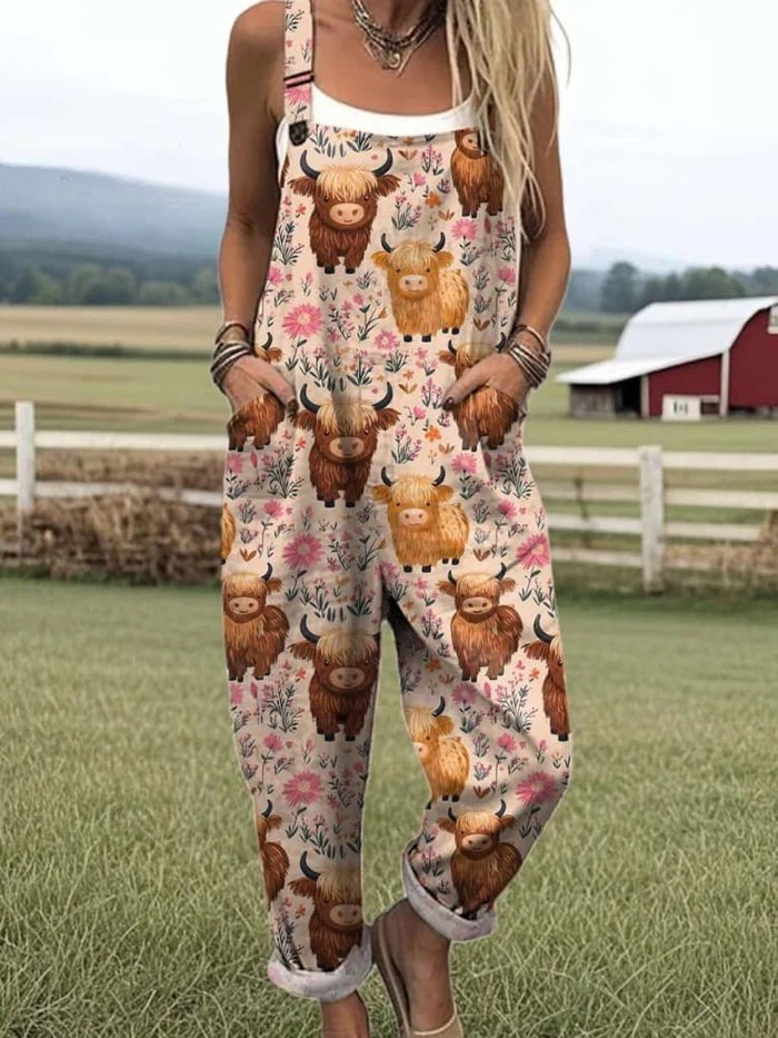 Zerva™ – Artistic Cotton Jumpsuit