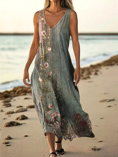 Naima – Ethnic Totem Print Dress