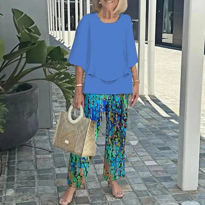 Genevieve | Stylish Trendy Print Two-Piece Set