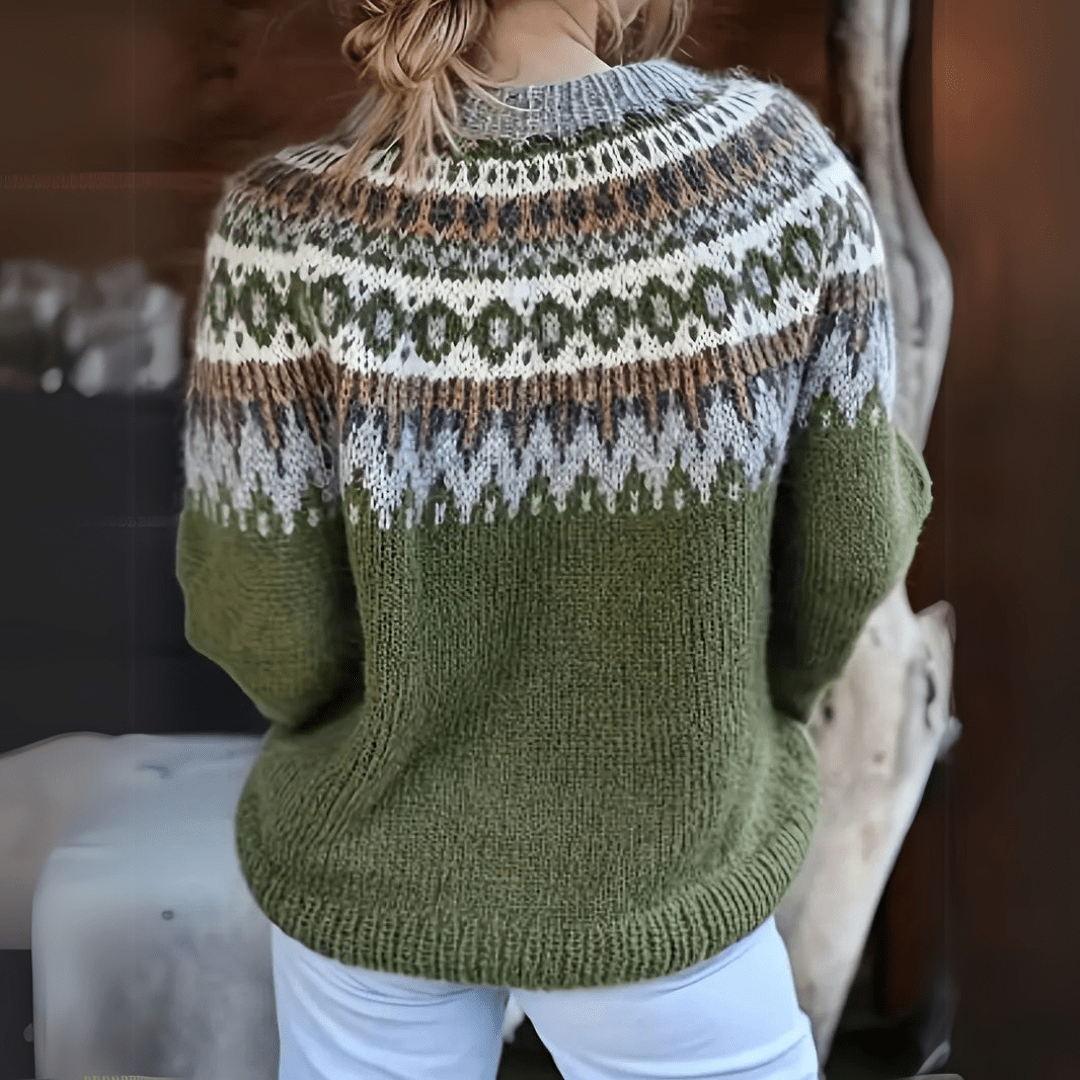 Alina | Nordic Pattern Women’s Sweater