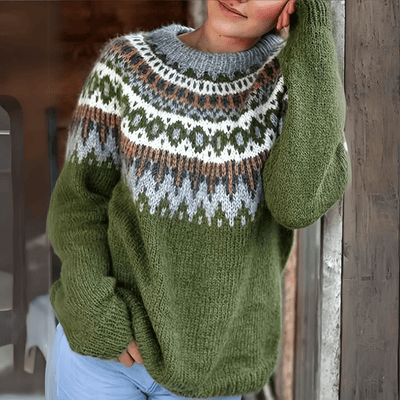 Alina | Nordic Pattern Women’s Sweater