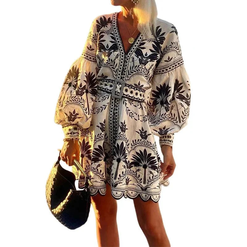 Aria | Sunset Embroidered Dress