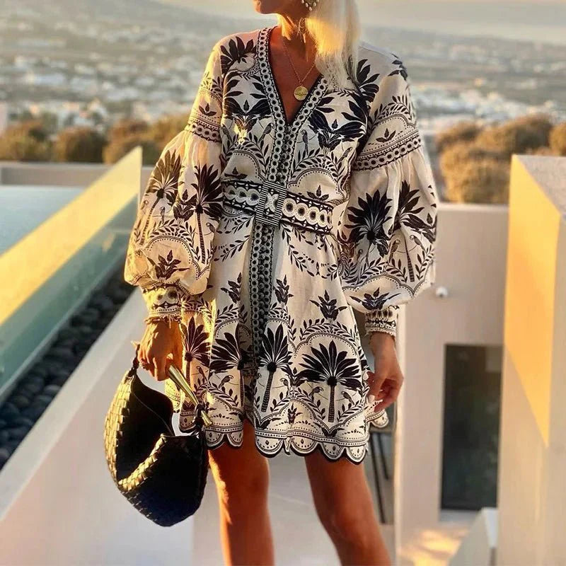 Aria | Sunset Embroidered Dress
