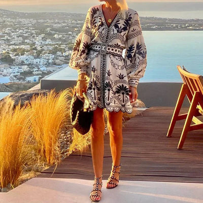 Aria | Sunset Embroidered Dress
