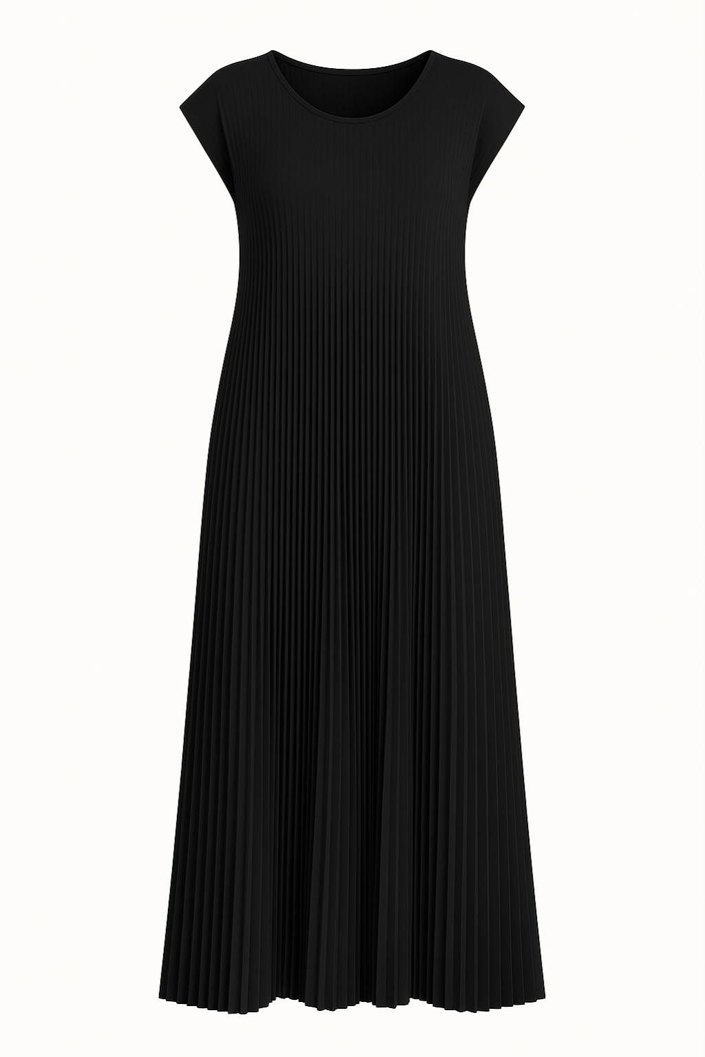 Audrey | Elegant Pleated Tummy Covering Dress
