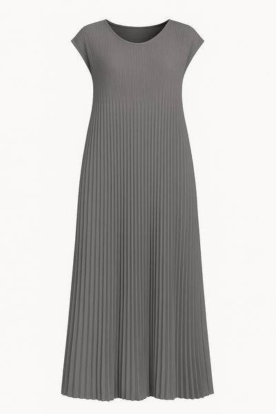 Audrey | Elegant Pleated Tummy Covering Dress