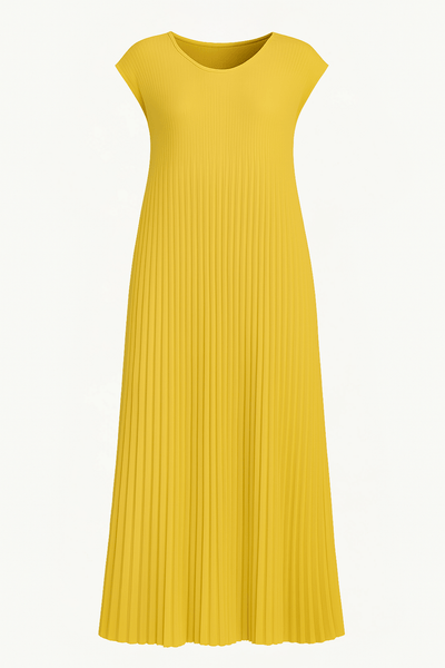Audrey | Elegant Pleated Tummy Covering Dress