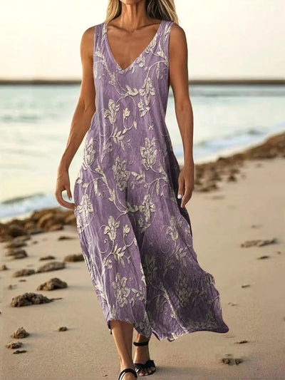 Naima – Ethnic Totem Print Dress