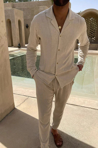 Beau | Casual Cotton-Linen Men’s Set
