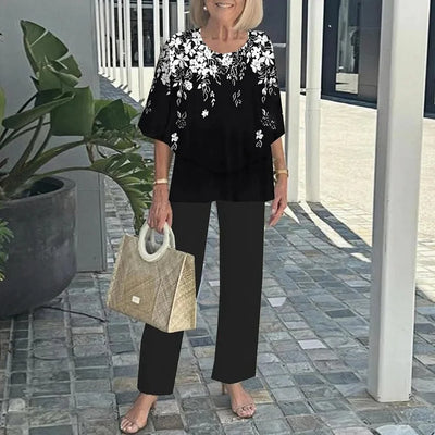 Genevieve | Stylish Trendy Print Two-Piece Set