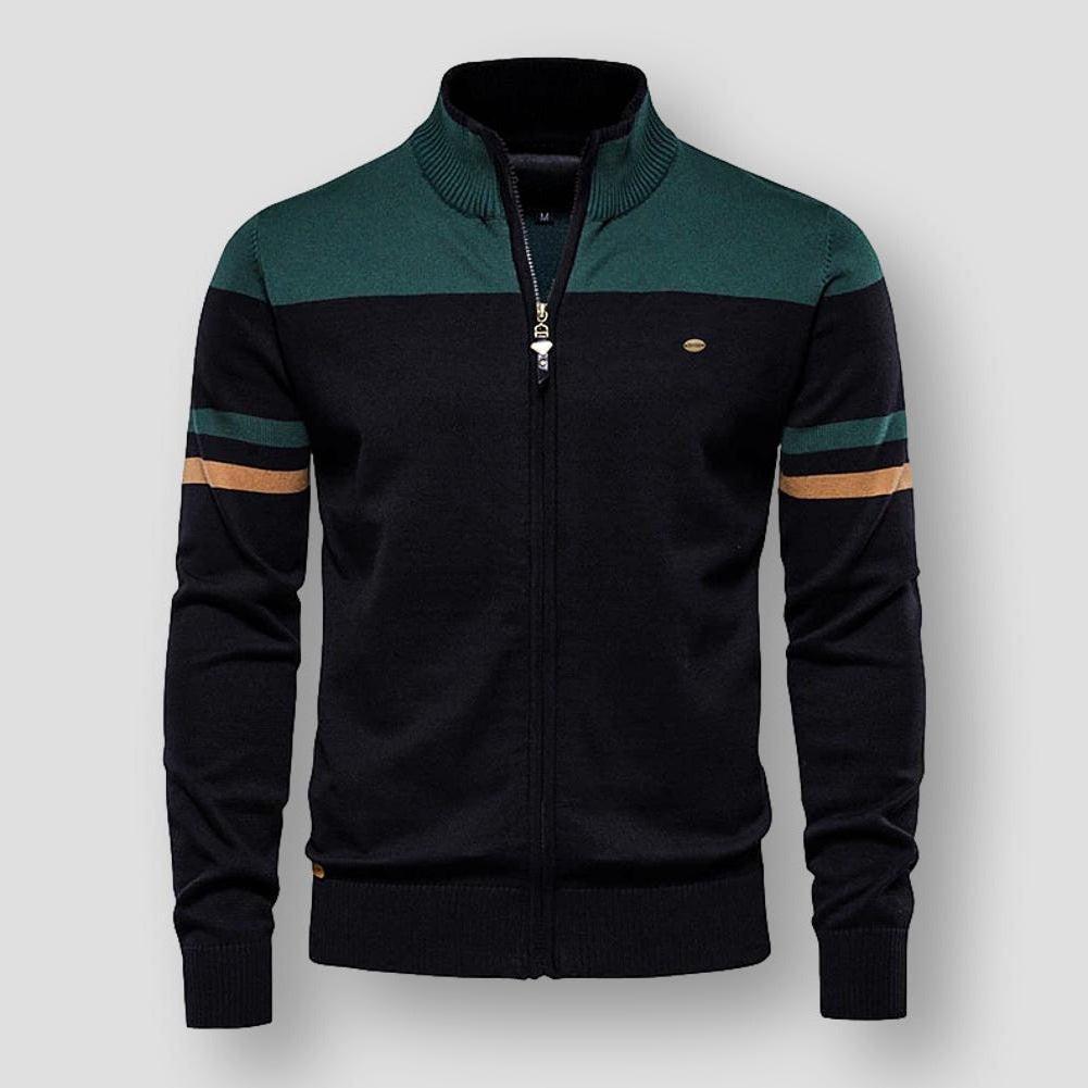 Callen | Retro Zip-Up Track Sweater