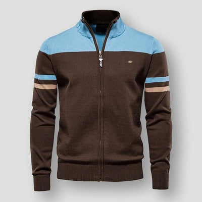 Callen | Retro Zip-Up Track Sweater