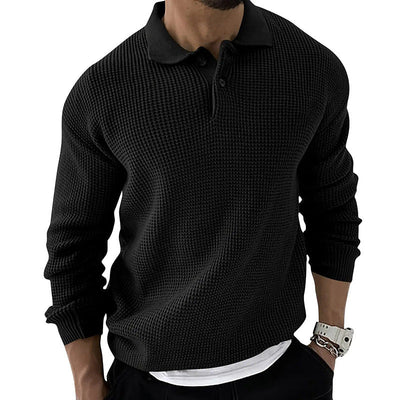 Celmo | Textured Polo-Collar Sweater