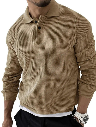Celmo | Textured Polo-Collar Sweater