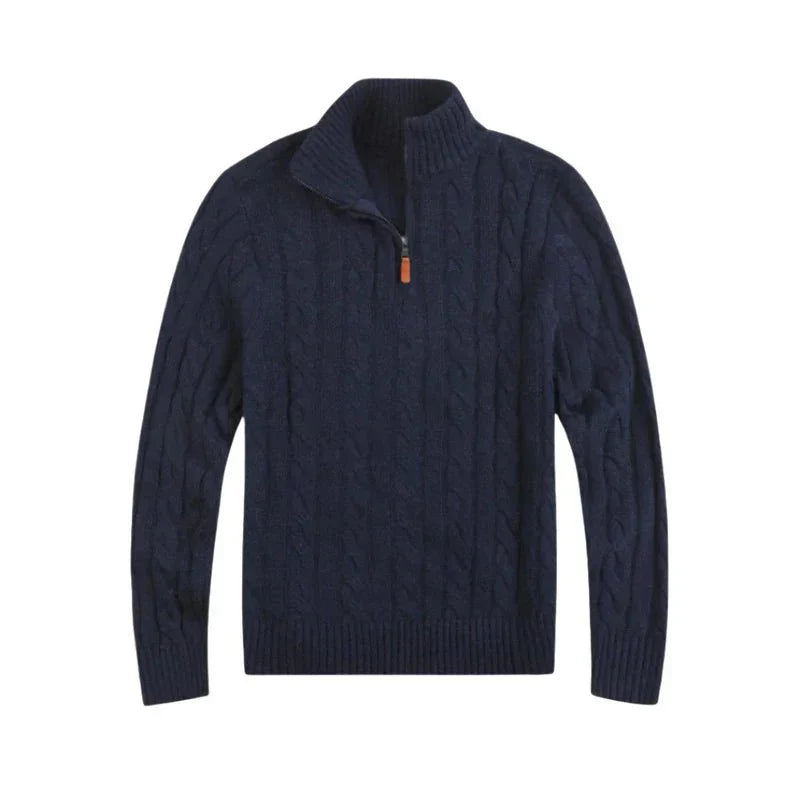 Corven | Quarter-Zip Cable Knit Sweater