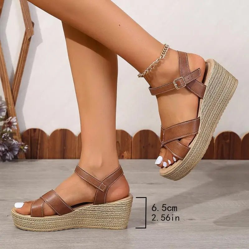 Mirelda | Casual Espadrille Wedge Sandals