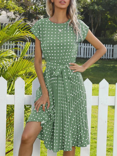 Delfina | Polka Midi Dress