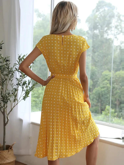 Delfina | Polka Midi Dress