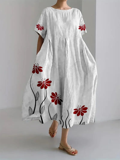 SABRINA | Long Floral Dress with Natural Elegance and Absolute Comfort for Every Casual Moment