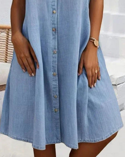 Elise  | Casual Denim Shirt Dress