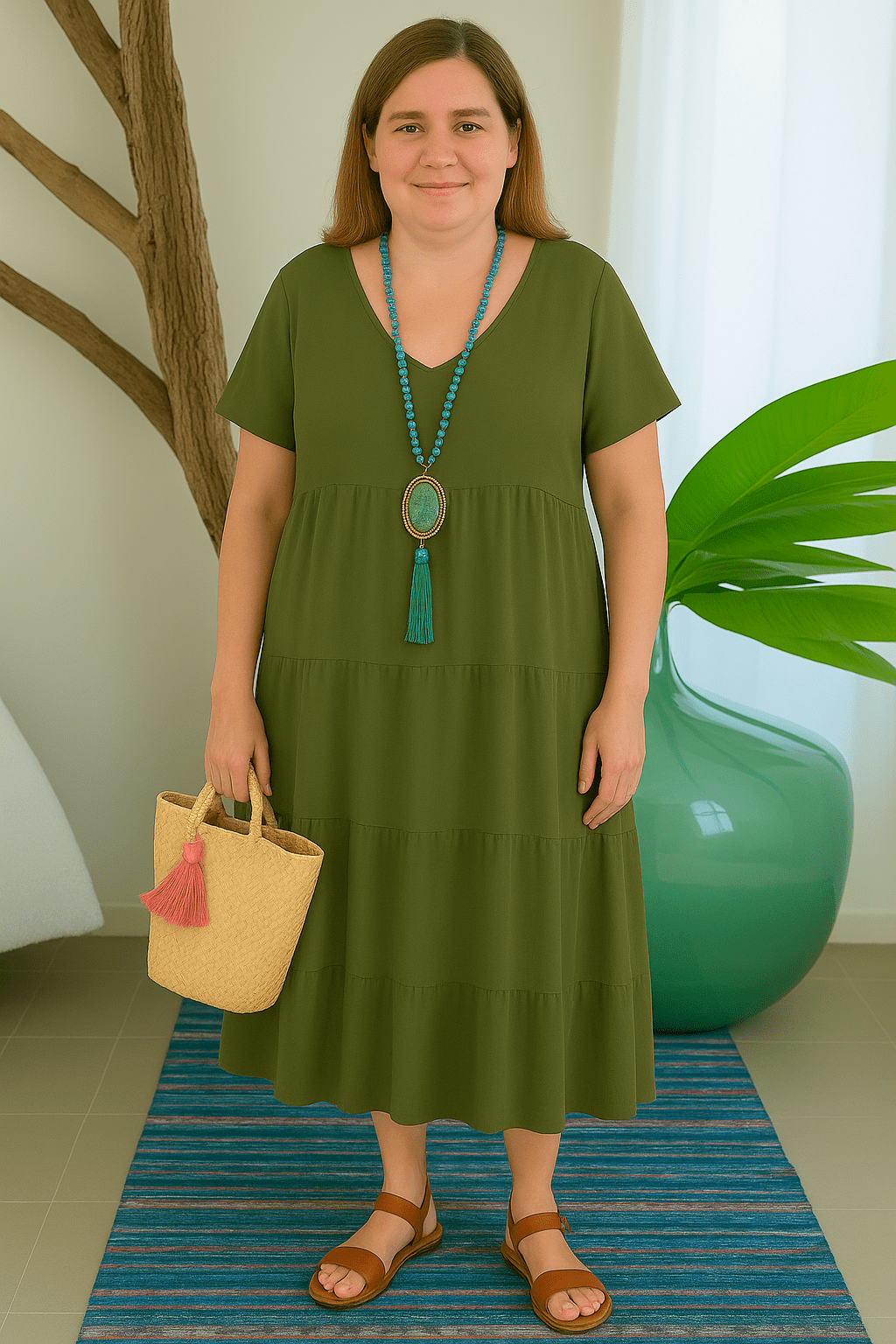 Eleanor | Comfortable Tummy Covering Dress