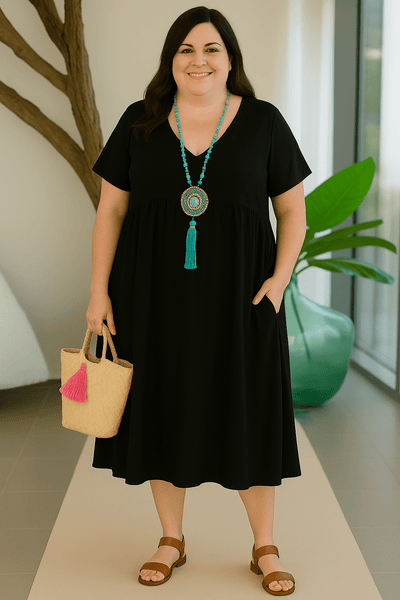Eleanor | Comfortable Tummy Covering Dress