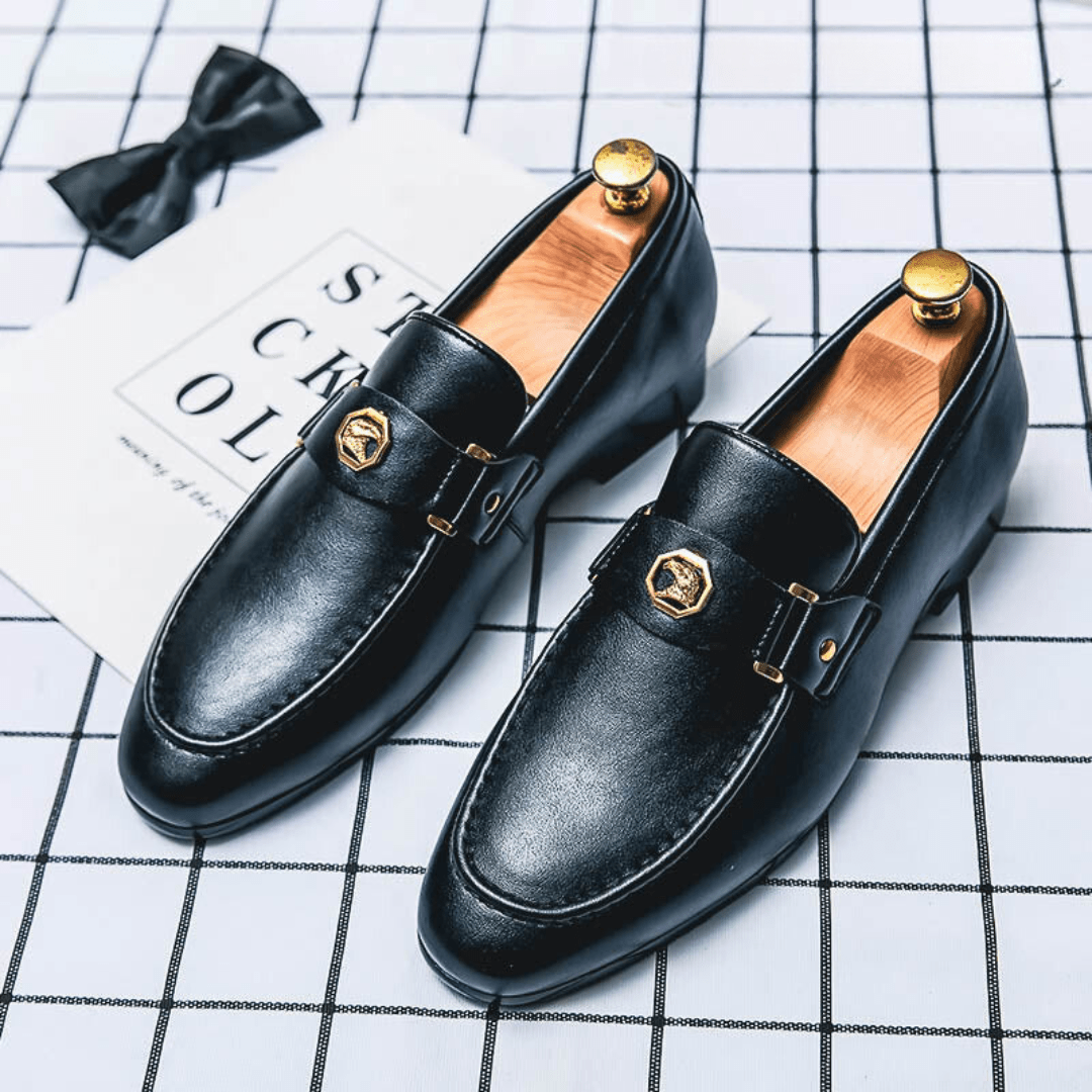 Eli | Classic Faux Leather Loafers