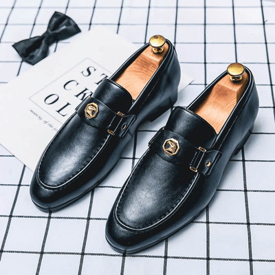 Eli | Classic Faux Leather Loafers