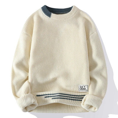 Emric | Contrast-Trim Knit Pullover