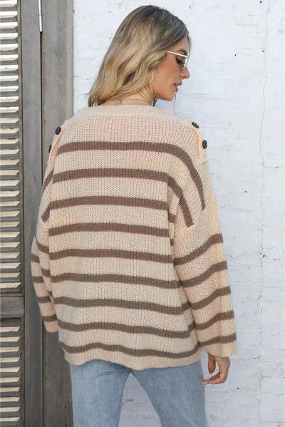 Enid - Striped round-neck sweater