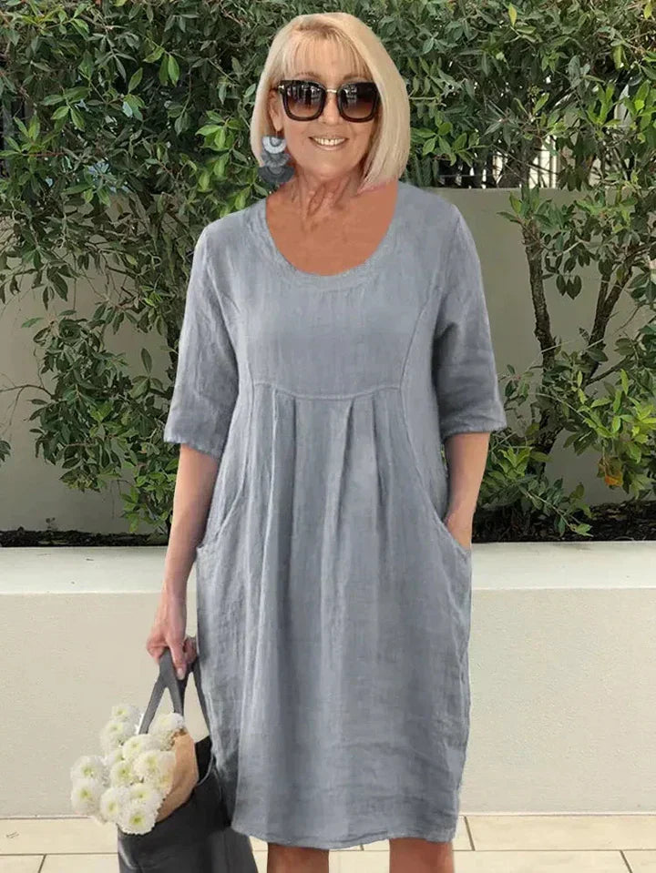 LISA | Loose Cotton Blend Dress