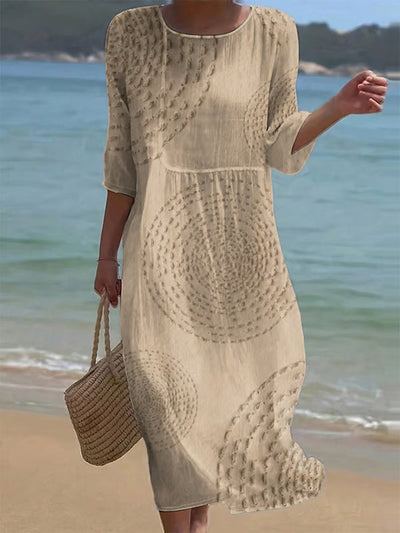 Mira Punto | Summer Dress with Delicate Texture