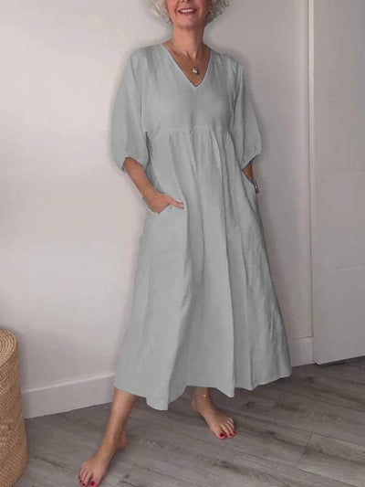 Irina | Relaxed Pocket Midi Dress