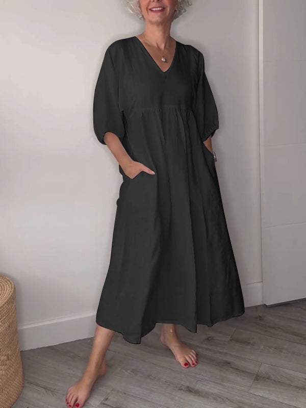 Irina | Relaxed Pocket Midi Dress