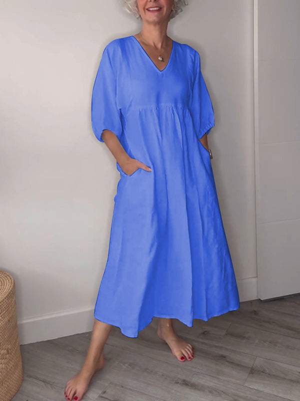Irina | Relaxed Pocket Midi Dress