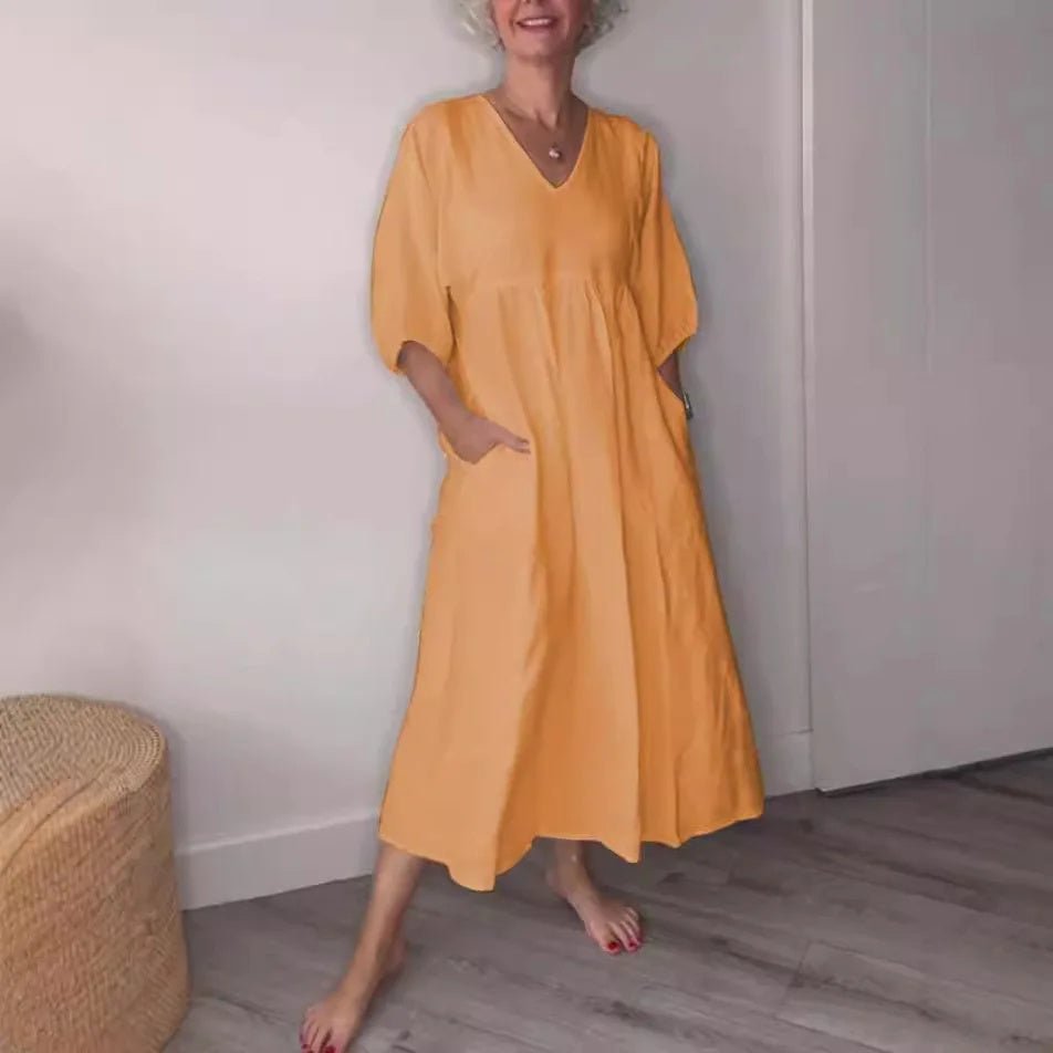 Irina | Relaxed Pocket Midi Dress