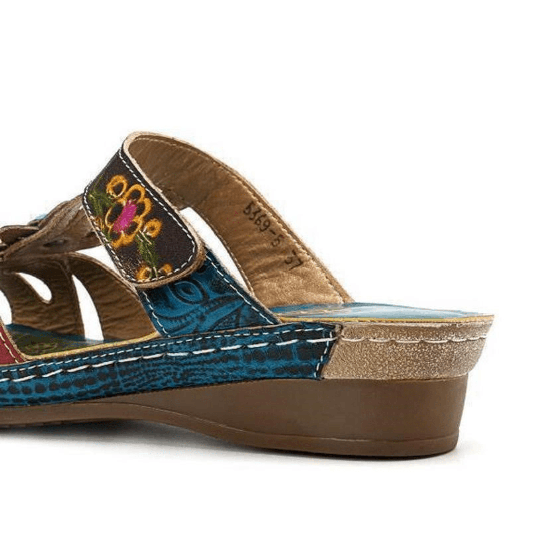 Saphira | Vintage Floral Comfort Sandals