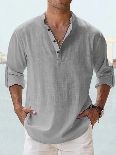 Givalli - Smooth Casual Linen Overshirt