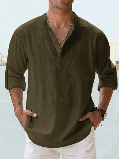 Givalli - Smooth Casual Linen Overshirt