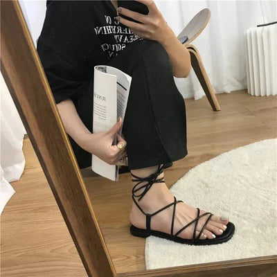 Gloria | Minimalist Roman Strap Sandals