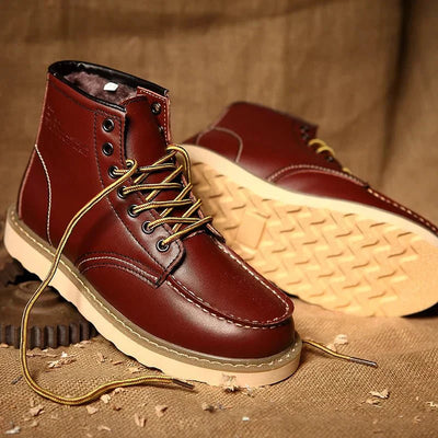 Griffin | Faux Leather Winter Boots