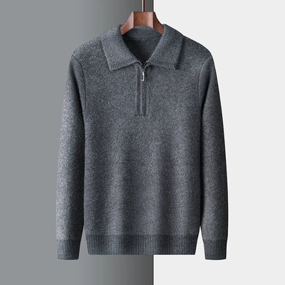 Harvey | Elegant Quarter-Zip Knit Sweater