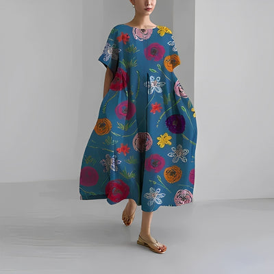 Isabella | Elegant Vibrant Floral Dress